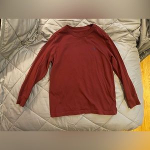Polo Ralph Lauren Size S Maroon Long Sleeve Tee with navy RL logo!